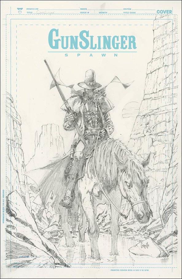 Gunslinger Spawn issue 1-H Greg Capullo 1:50 Sketch Cover