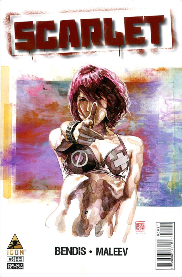 Scarlet (2010) issue 6-B David Mack 1:10 Cover