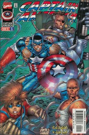 Captain America (1996) issue 5 Green Background Cover