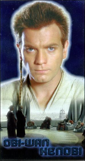Star Wars: Episode I Widevision: Series 1 (Mirror Foil Subset) card F3 Obi-Wan Kenobi
