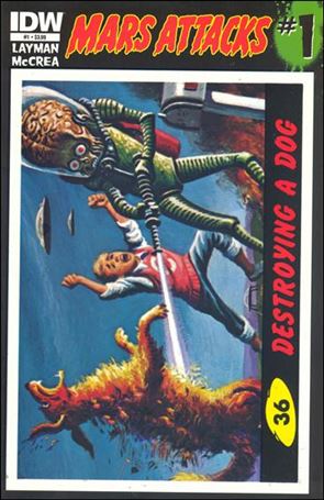 Mars Attacks (2012) issue 1-ZJ Card #36 (Destroying a Dog)