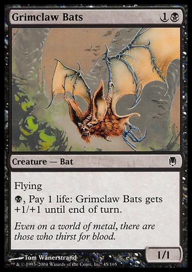 Magic the Gathering: Darksteel (Base Set) card 45 Grimclaw Bats