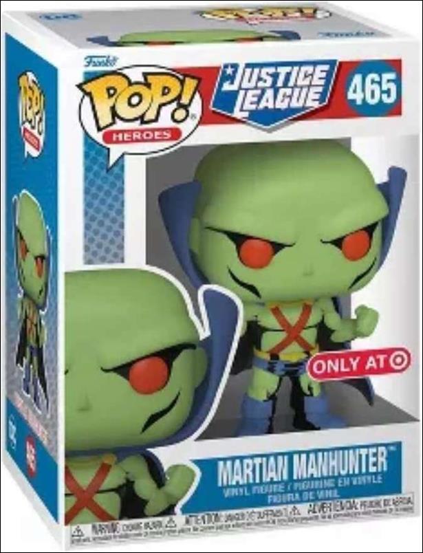 POP! Heroes figure 465 Martain Manhunter Target Exclusive