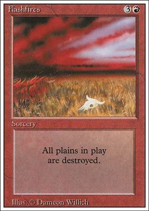 Magic the Gathering: Revised (Base Set) card 152 Flashfires