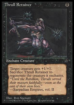 Magic the Gathering: Fallen Empires (Base Set) card 45 Thrull Retainer