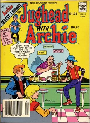 Jughead with Archie Digest Magazine issue 67-B Canadian Price Cover