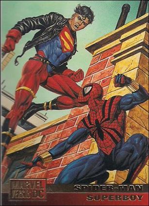 DC Versus Marvel / Marvel Versus DC (Base Set) card 73 Spider-Man/Superboy