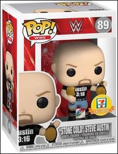 POP! WWE figure 89 "Stone Cold" Steve Austin w/2 belts (7-Eleven)