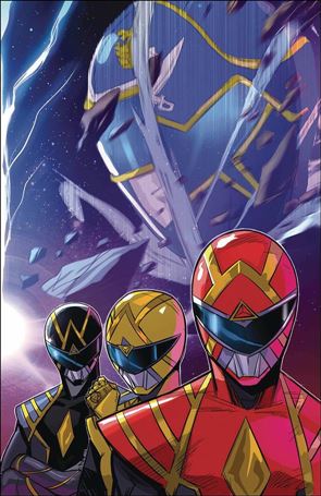Saban's Go Go Power Rangers issue 32-C Eleonora Carlini Wraparound Foil Cover