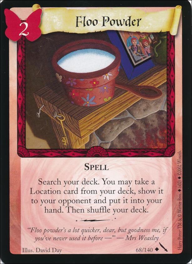Harry Potter: Chamber of Secrets (Base Set) card 68 Floo Powder