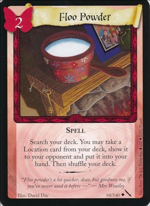 Harry Potter: Chamber of Secrets (Base Set) card 68 Floo Powder