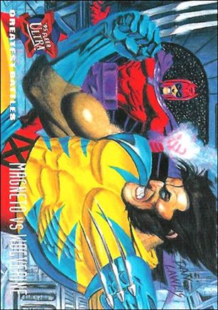 1995 Fleer Ultra X-Men (Base Set) card 134 Magneto vs Wolverine