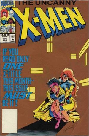 Uncanny X-Men (1981) issue 303-B Gold Background Cover (2nd Printing) 