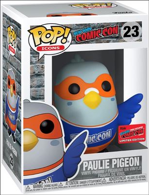 POP! Icons figure 23-G Paulie Pigeon (Blue) NYCC Exclusive