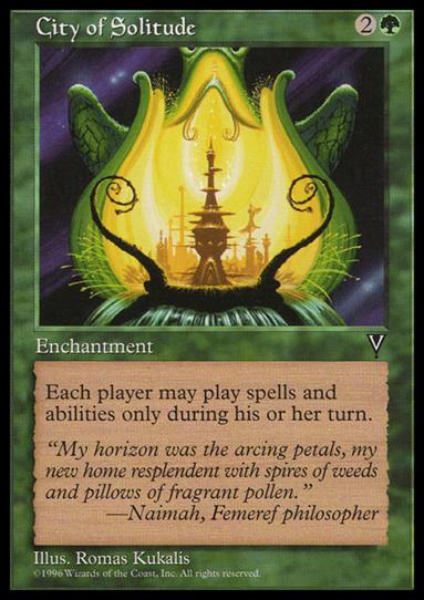 Magic the Gathering: Visions (Base Set) card 102 City of Solitude