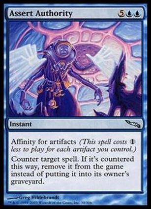 Magic the Gathering: Mirrodin (Base Set) card 30 Assert Authority