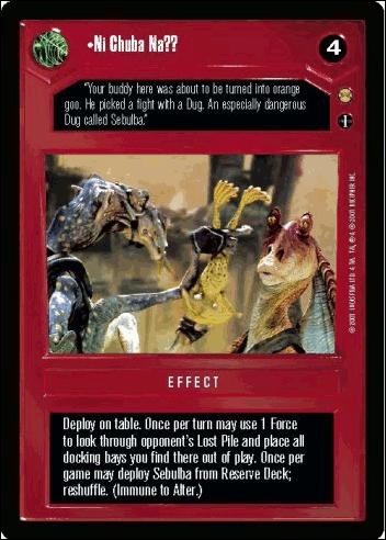 Star Wars: Tatooine Limited (Base Set) card 23 Ni Chuba Na??