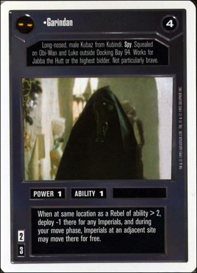 Star Wars: Premiere Unlimited (Base Set) card 5 Garindan