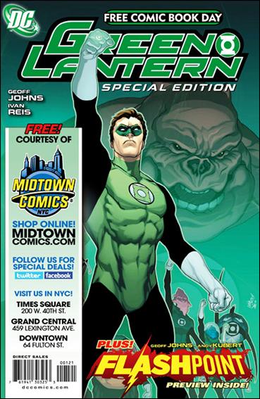 FCBD 2011 Green Lantern Flashpoint Special Edition issue 1-S Midtown Comics Cover