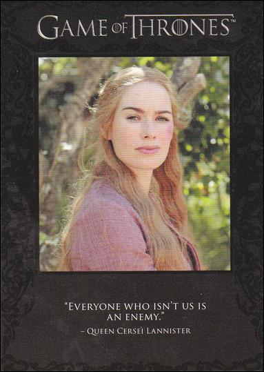 Game of Thrones: Season One (The Quotable Game of Thrones Subset) card Q4 Queen Cersei Lannister