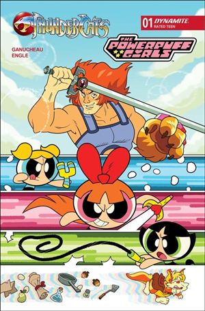 ThunderCats / The Powerpuff Girls issue 1-B Coleman Engle Cardstock Cover