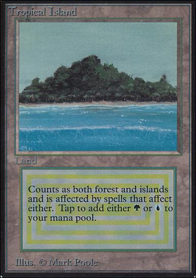 Magic the Gathering: Limited Edition Alpha (Base Set) card 283 Tropical Island