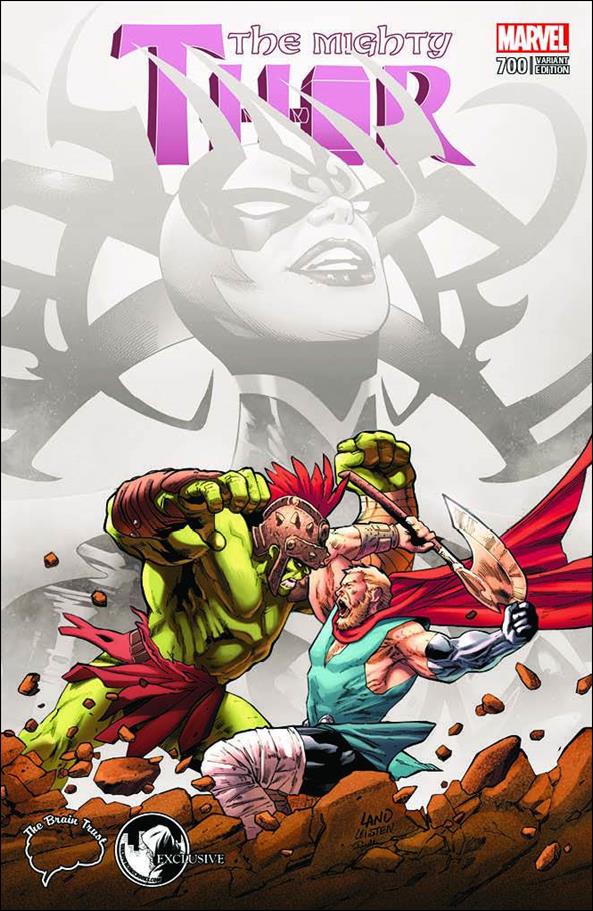 Mighty Thor (2016) issue 700-M Greg Land Unknown/Brain Trust Spot Color Cover
