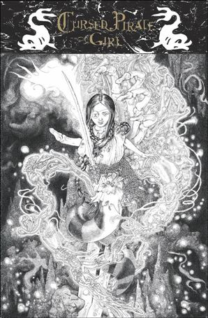 Cursed Pirate Girl: The Devil's Cave issue 1-B 1:10 Black & White Cover