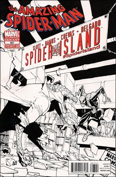 Amazing Spider-Man (1963) issue 667-E Humberto Ramos "Lizard Sketch" Cvr (2nd Printing)