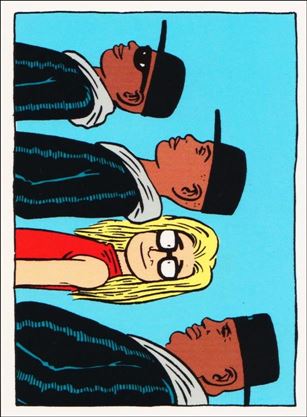 Love & Rockets (Base Set) card 12 Junior, E.T., Steve, and Erf'quake