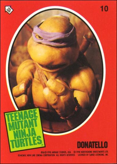 Teenage Mutant Ninja Turtles Movie (Sticker Subset) card 10 Donatello