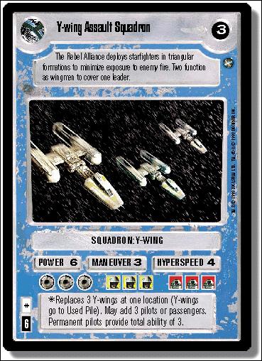 Star Wars: A New Hope Limited (Base Set) card 151 Y-Wing Assault Squadron