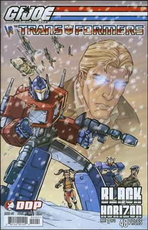 G.I. Joe vs the Transformers: Black Horizon issue 2-B Andrew Wildman Optimus Prime Cover