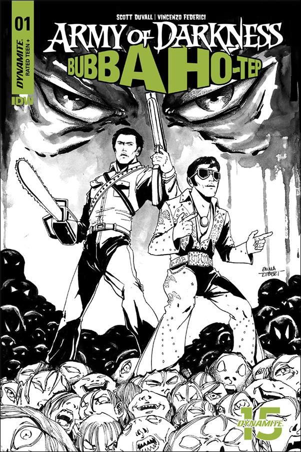 Army of Darkness/Bubba Ho-Tep issue 1-H Emma Kubert 1:20 Black & White Cover