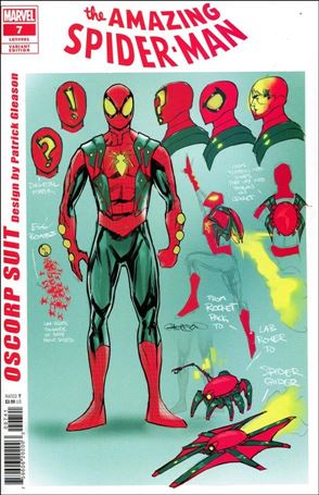 Amazing Spider-Man (2022) issue 7-C Patrick Gleason 1:10 Design Cover