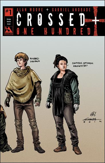 Crossed Plus One Hundred issue 1-H Design Sketch Wraparound Cover