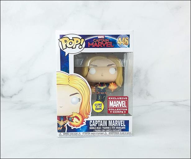 POP! Marvel figure 446 (Unmasked Flying) Captain Marvel