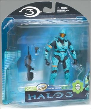 Halo 3 Multiplayer (Series 2) figure 8 Spartan ODST (Cyan Armor)