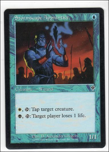 Magic the Gathering: Invasion (Base Set) card 75 Stormscape Apprentice