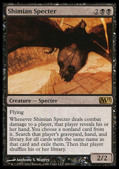 Magic the Gathering: 2013 Core Set (Base Set) card 109 Shimian Specter
