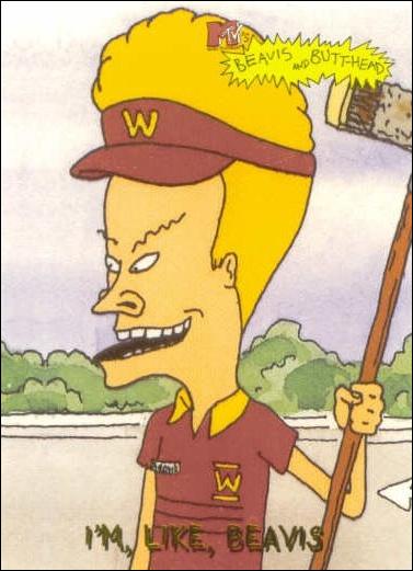 Beavis and Butt-Head (Base Set) card '6908' I'm, like, Beavis