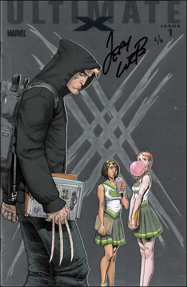 Ultimate X issue 1-L DF Art Adams Foilgram Cover (signed by Loeb) 1/8