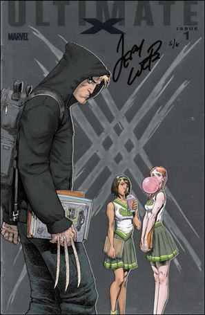 Ultimate X issue 1-L DF Art Adams Foilgram Cover (signed by Loeb) 1/8