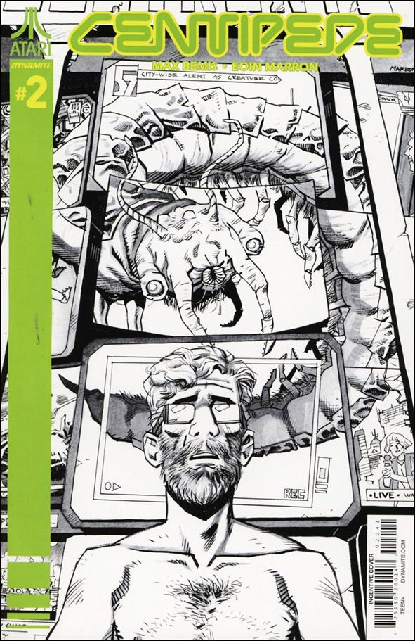 Centipede (2017) issue 2-E Eoin Marron Black and White 1:20 Cover