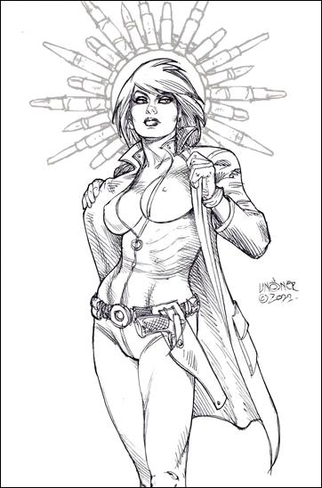 Jennifer Blood: Battle Diary issue 1-G Joseph Michael Linsner 1:15 Virgin Line Art Cover