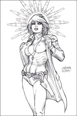 Jennifer Blood: Battle Diary issue 1-G Joseph Michael Linsner 1:15 Virgin Line Art Cover
