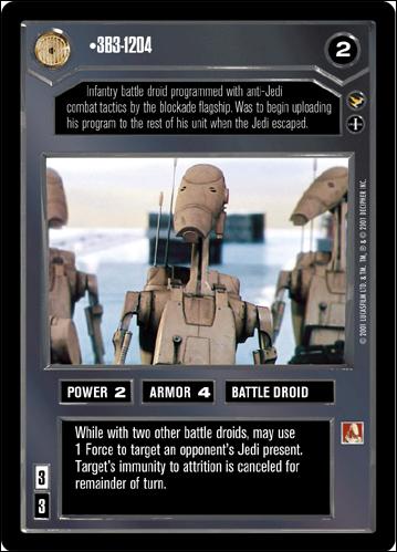 Star Wars: Theed Palace Limited (Base Set) card 8 3B3-1204