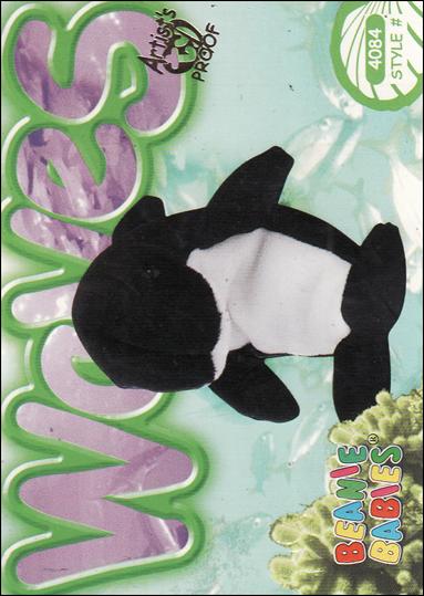 Beanie Babies Series 3 (Artist Proof Parallel Base Set) card 153 Waves
