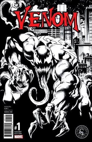 Venom (2017) issue 1-P Mark Bagley Scorpion Comics B&W Cover
