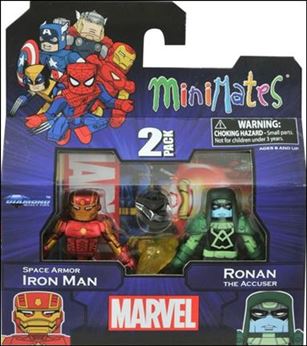 Marvel Minimates (Exclusives) figure 121 Space Armor Iron Man and Ronan the Accusar